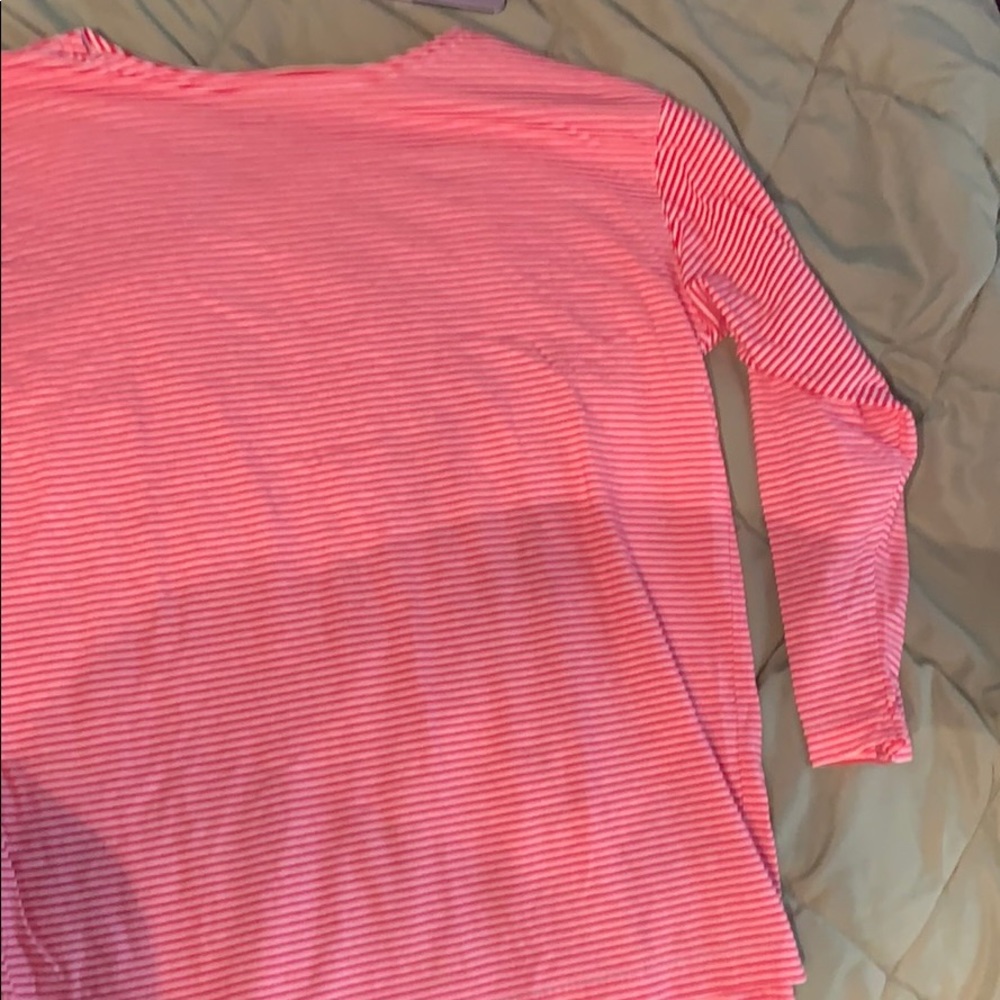 Pin striped quarter sleeve